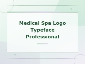 Professional Medical Spa Logo Typeface Design Guide