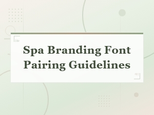 Spa Branding Font Pairing Guidelines for Logo Typography